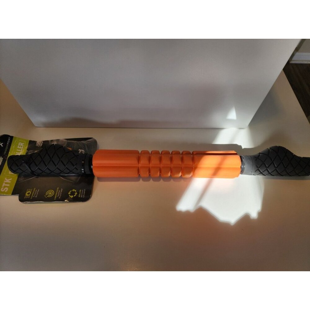 TriggerPoint GRID STK Hand Held Foam Roller Orange, AcuGRIP Handle, Channeling